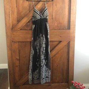 Beautiful black floral maxi dress